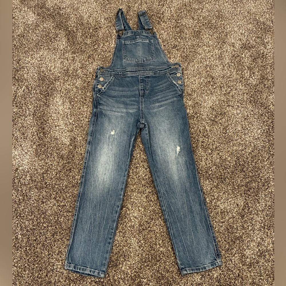 Cat & Jack Blue Denim Overalls Size 8